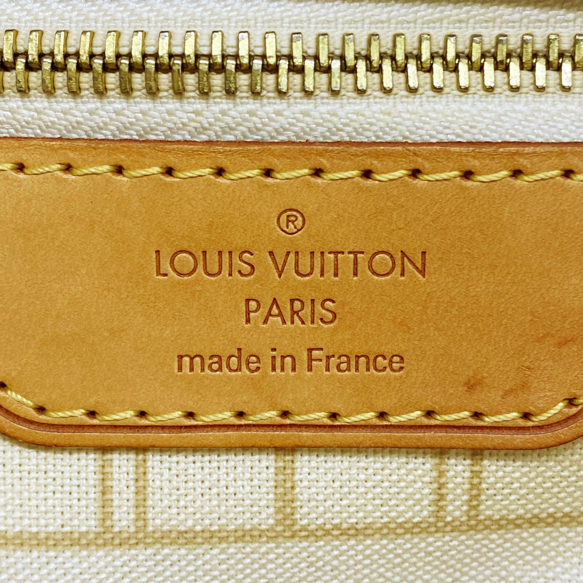 Louis Vuitton Tote Bag Damier Azur Neverfull PM White — view 5