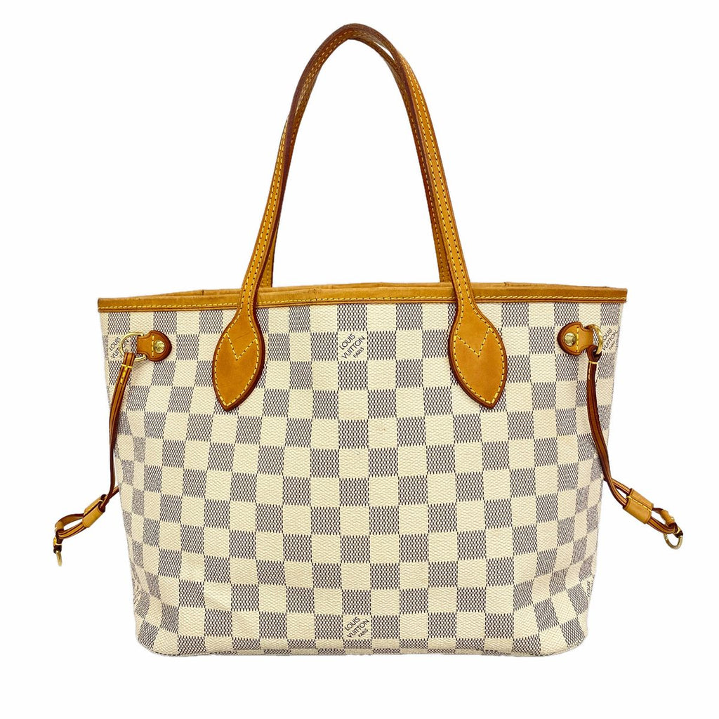 Louis Vuitton Tote Bag Damier Azur Neverfull PM White
