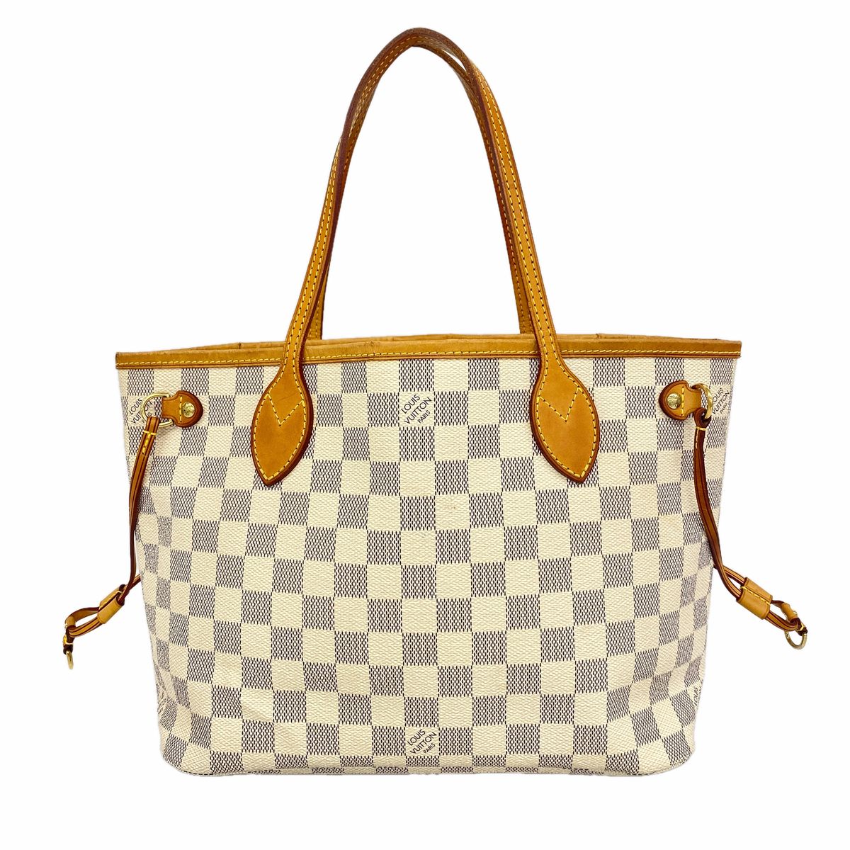 Louis Vuitton Tote Bag Damier Azur Neverfull PM White