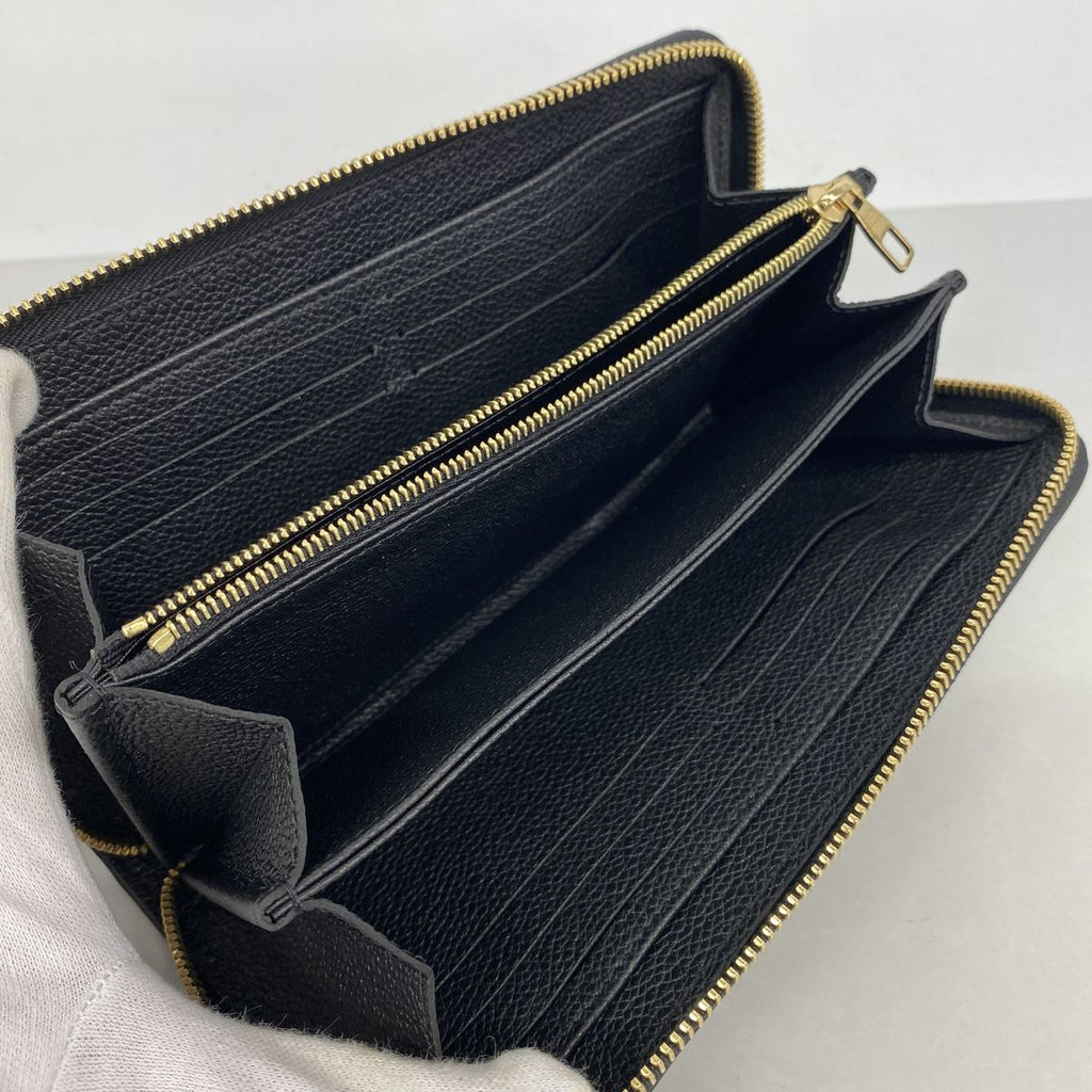 Louis Vuitton Wallet Monogram Empreinte Zippy Noir — view 3