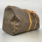 Louis Vuitton Boston Bag Monogram Keepall 55 Brown — view 2