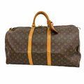 Louis Vuitton Boston Bag Monogram Keepall 55 Brown