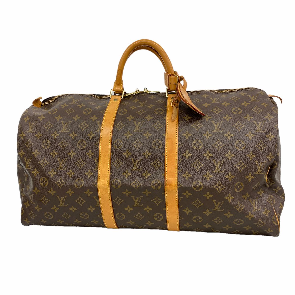 Louis Vuitton Boston Bag Monogram Keepall 55 Brown