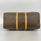 Louis Vuitton Boston Bag Monogram Keepall 55 Brown — view 3