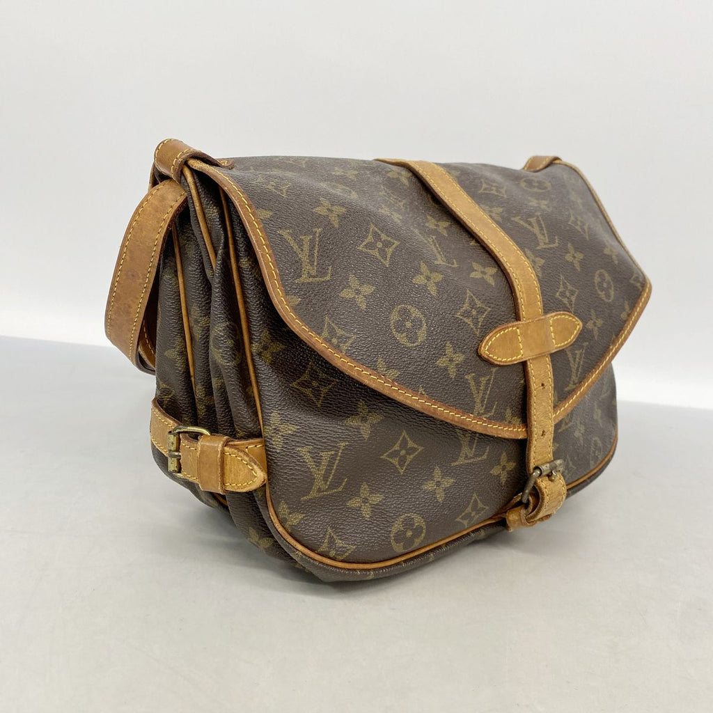 Louis Vuitton Shoulder Bag Monogram Saumur 30 Brown — view 2