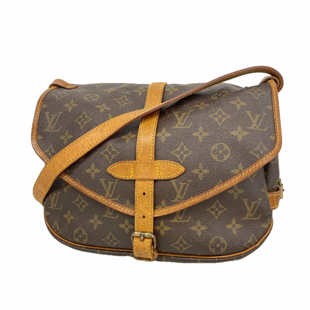 Louis Vuitton Shoulder Bag Monogram Saumur 30 Brown