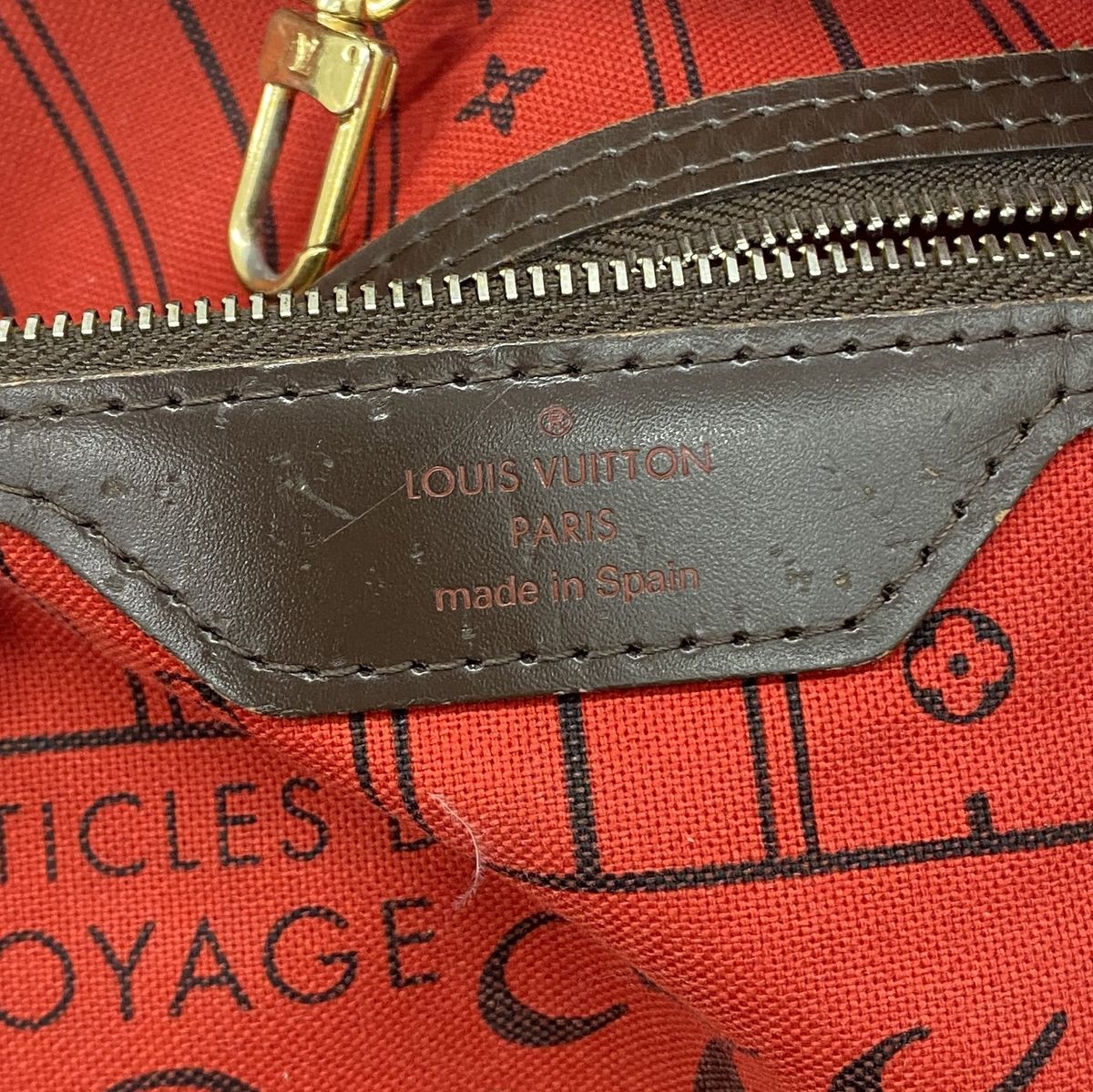 Louis Vuitton Tote Bag Damier Neverfull MM Ebene — view 5