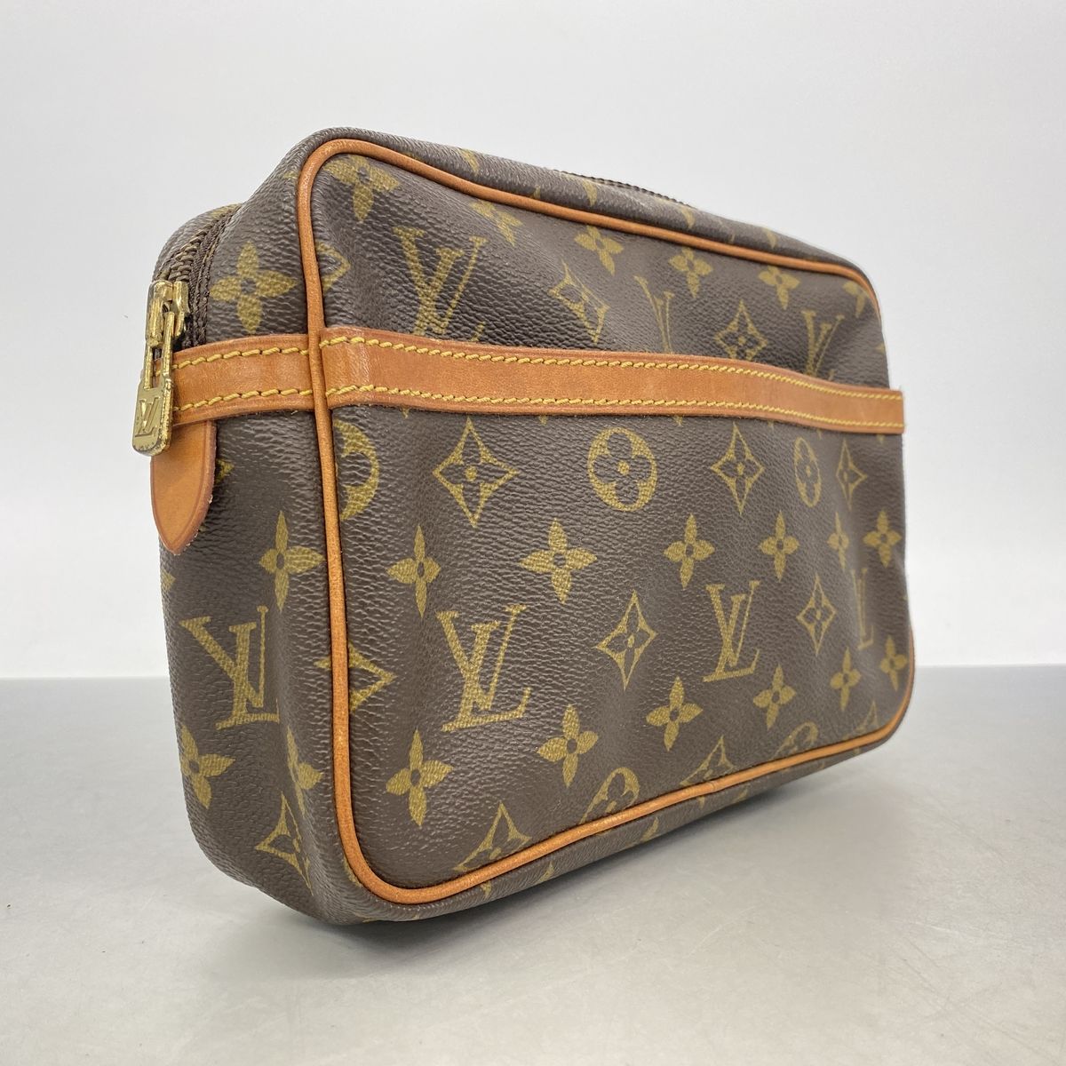 Louis Vuitton Clutch Monogram Compiegne 23 Brown — view 2