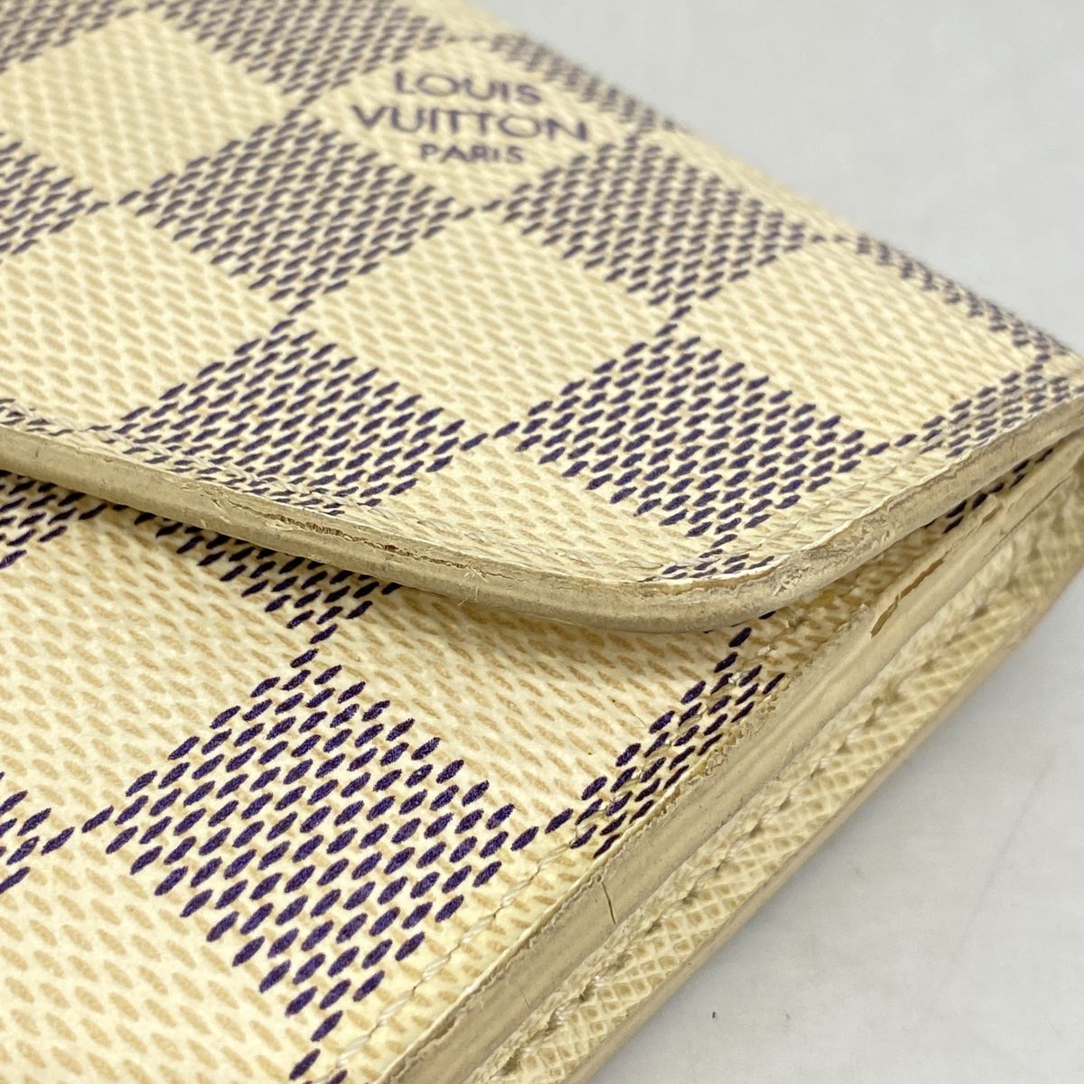Louis Vuitton Wallet Damier Azur Portefeuille Sarah White — view 8