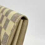 Louis Vuitton Wallet Damier Azur Portefeuille Sarah White — view 7