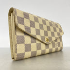 Louis Vuitton Wallet Damier Azur Portefeuille Sarah White — view 2