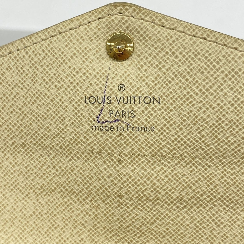 Louis Vuitton Wallet Damier Azur Portefeuille Sarah White — view 4