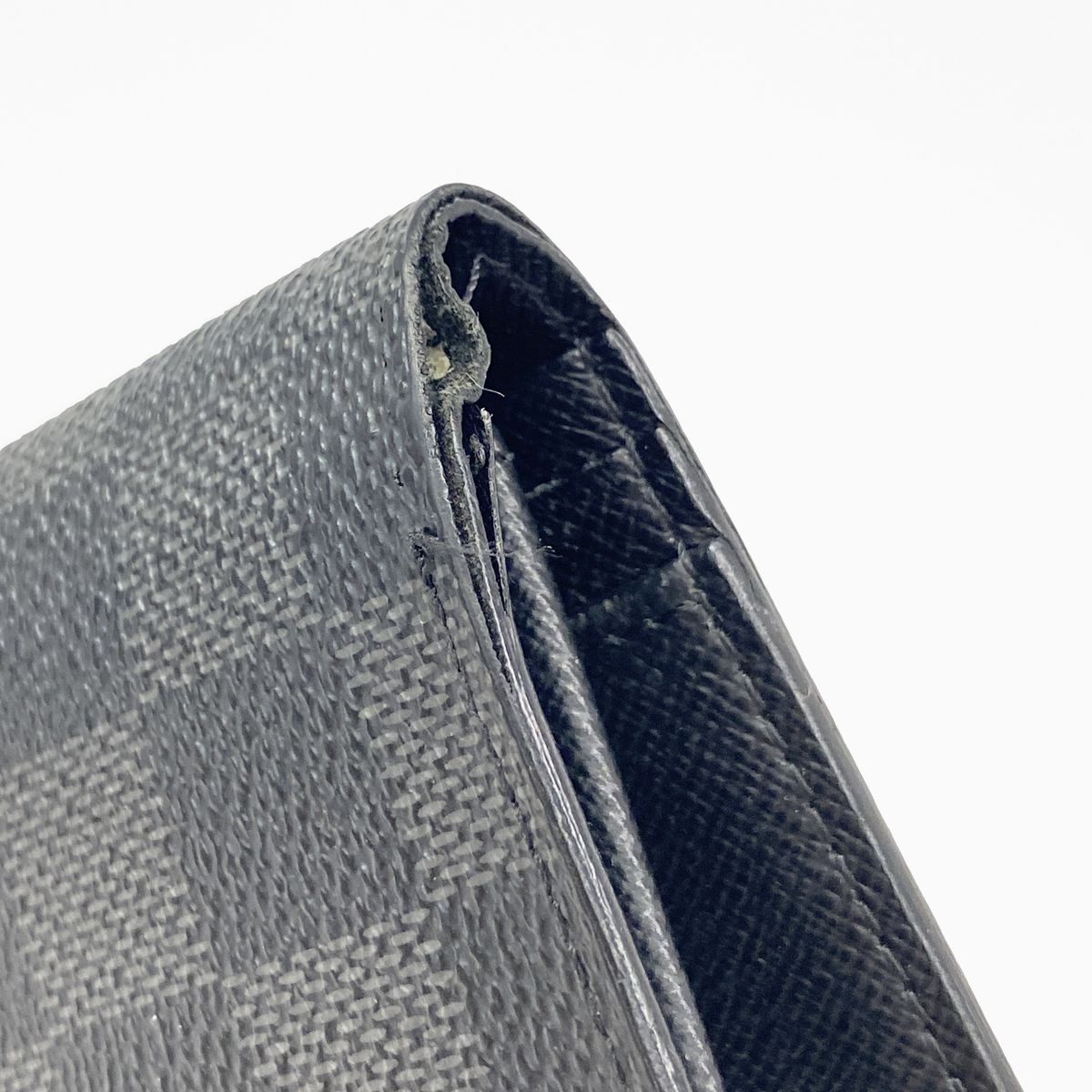 Louis Vuitton Wallet Damier Graphite Portefeuille Brazza Black — view 6