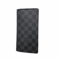 Louis Vuitton Wallet Damier Graphite Portefeuille Brazza Black