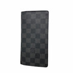 Louis Vuitton Wallet Damier Graphite Portefeuille Brazza Black