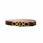 Louis Vuitton Belt Monogram LV Circle Prime 20 Reversible Brown Pink