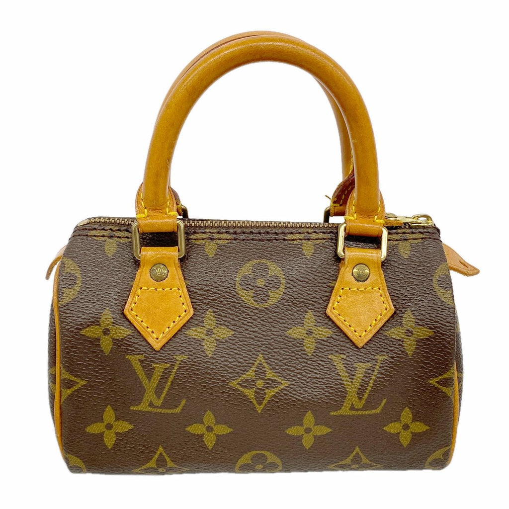 Louis Vuitton Handbag Monogram Mini Speedy Brown