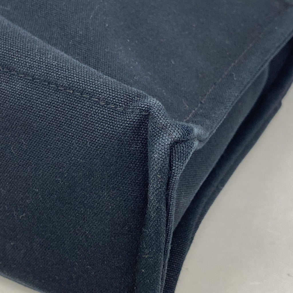 Hermes Tote Bag Deauville MM Canvas Black Silver — view 6