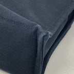 Hermes Tote Bag Deauville MM Canvas Black Silver — view 6