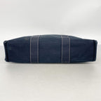 Hermes Tote Bag Deauville MM Canvas Black Silver — view 3