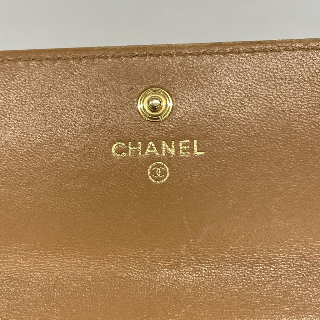 Chanel Wallet Chanel 19 Lambskin Light Brown Gold — view 4