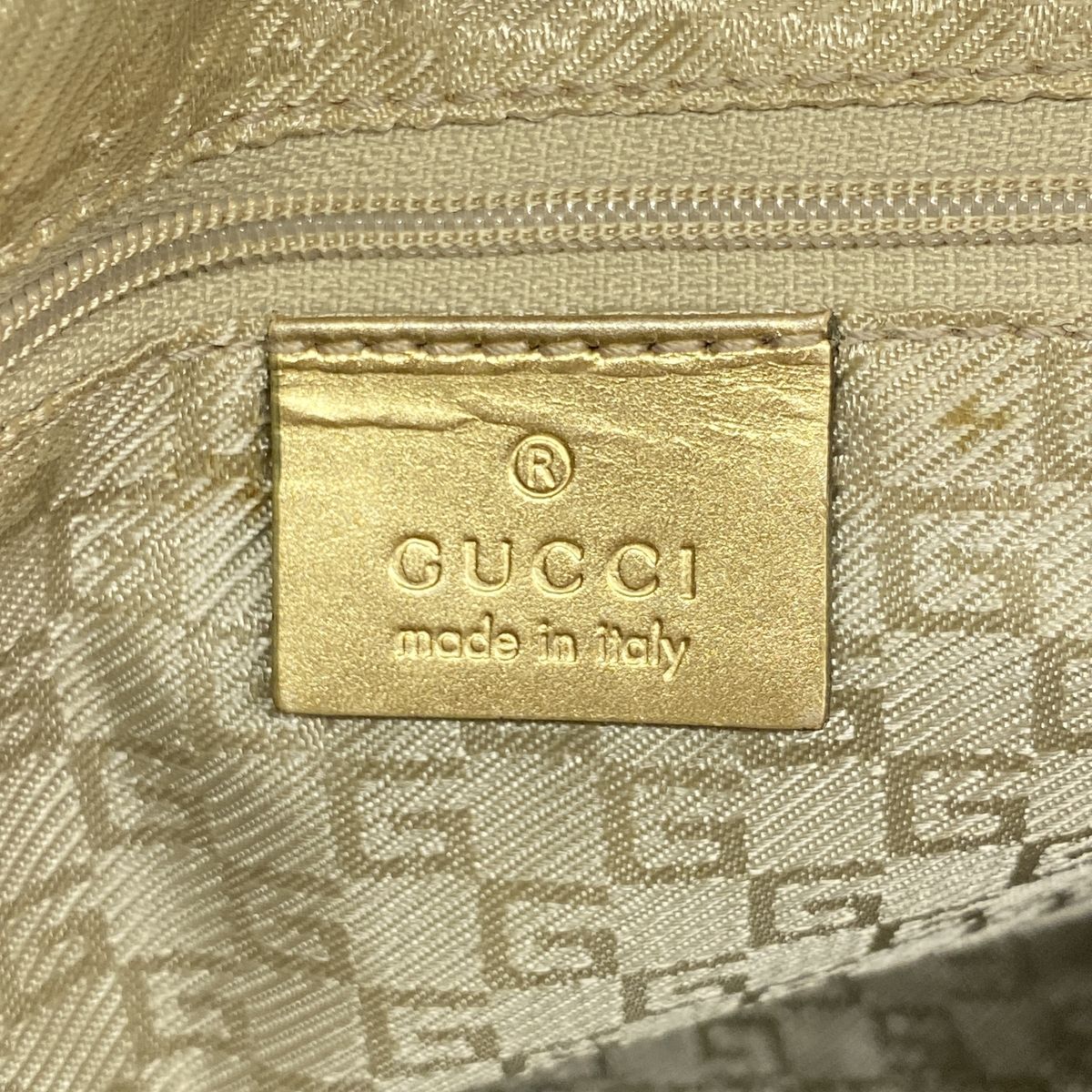 Gucci Handbag Jackie Nylon Gold Light Green — view 5