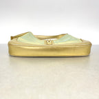 Gucci Handbag Jackie Nylon Gold Light Green — view 3