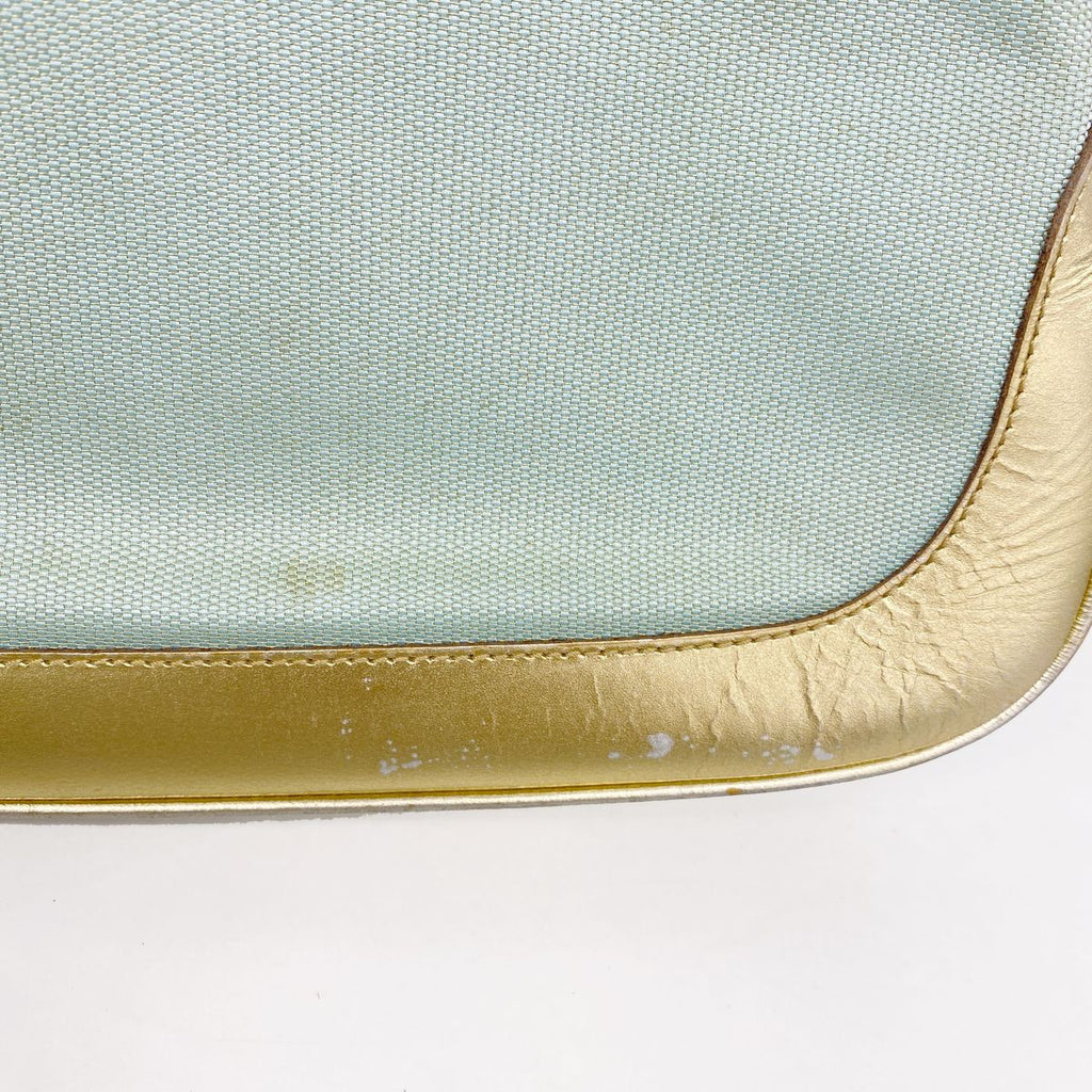 Gucci Handbag Jackie Nylon Gold Light Green — view 8