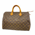 Louis Vuitton Handbag Monogram Speedy 35 Brown