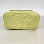 Chanel Shoulder Bag Quilted Lambskin Lime Green Gold — view 3