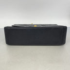 Chanel Shoulder Bag Maxi Quilted Lambskin Black Gold — view 3