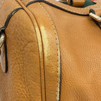 Gucci Handbag Sherry Line Leather Brown Champagne Gold 2-Way Bag — view 6