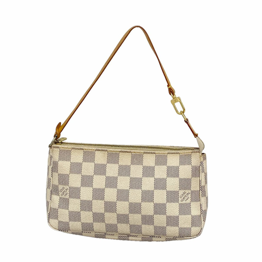 Louis Vuitton Pouch Damier Azur Pochette Accessoires White