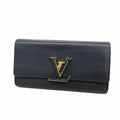 Louis Vuitton Wallet Taurillon Portefeuille Capucines Noir