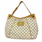 Louis Vuitton Shoulder Bag Damier Azur Galleria PM White