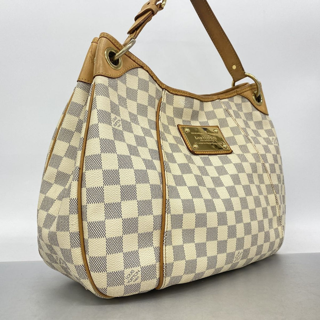 Louis Vuitton Shoulder Bag Damier Azur Galleria PM White — view 2