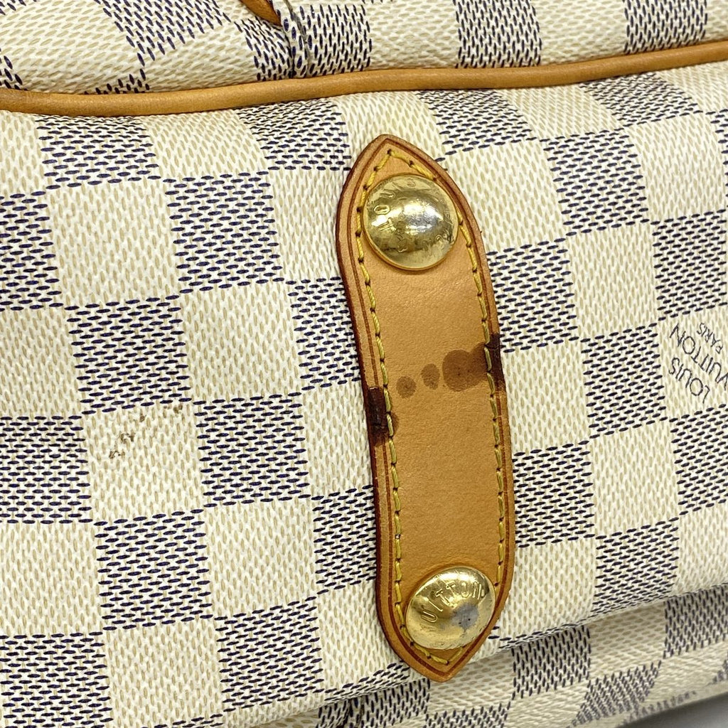 Louis Vuitton Shoulder Bag Damier Azur Galleria PM White — view 7