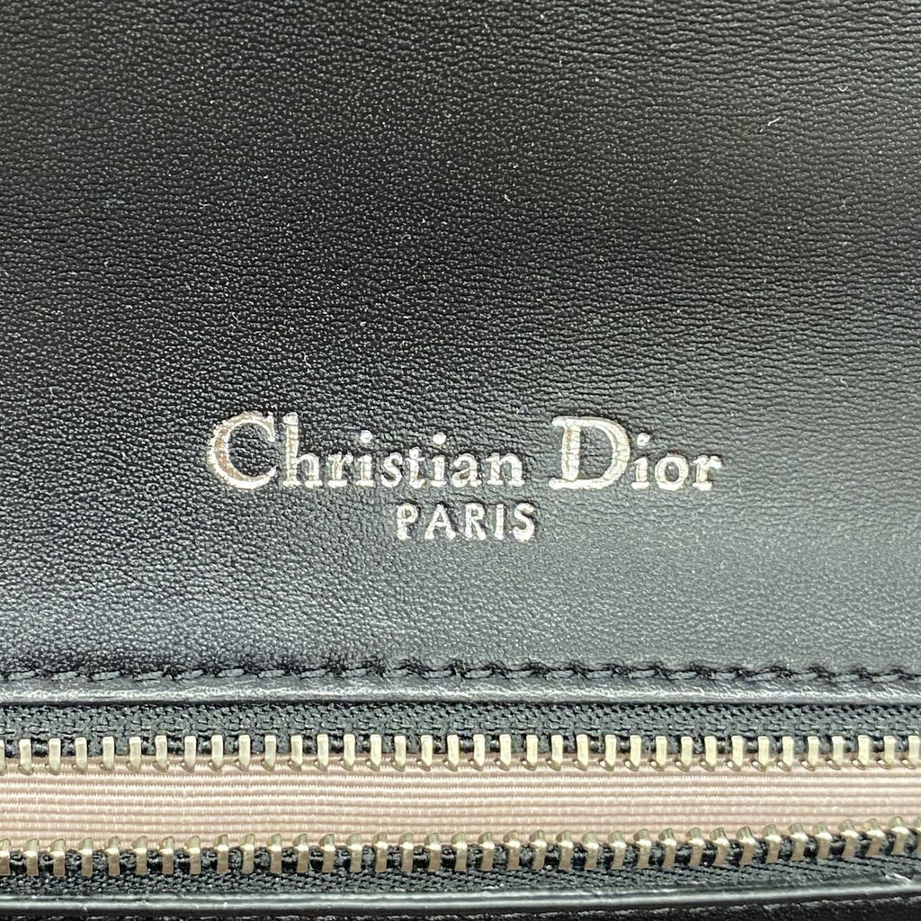 Dior Shoulder Bag Diorama Leather Black Silver — view 5
