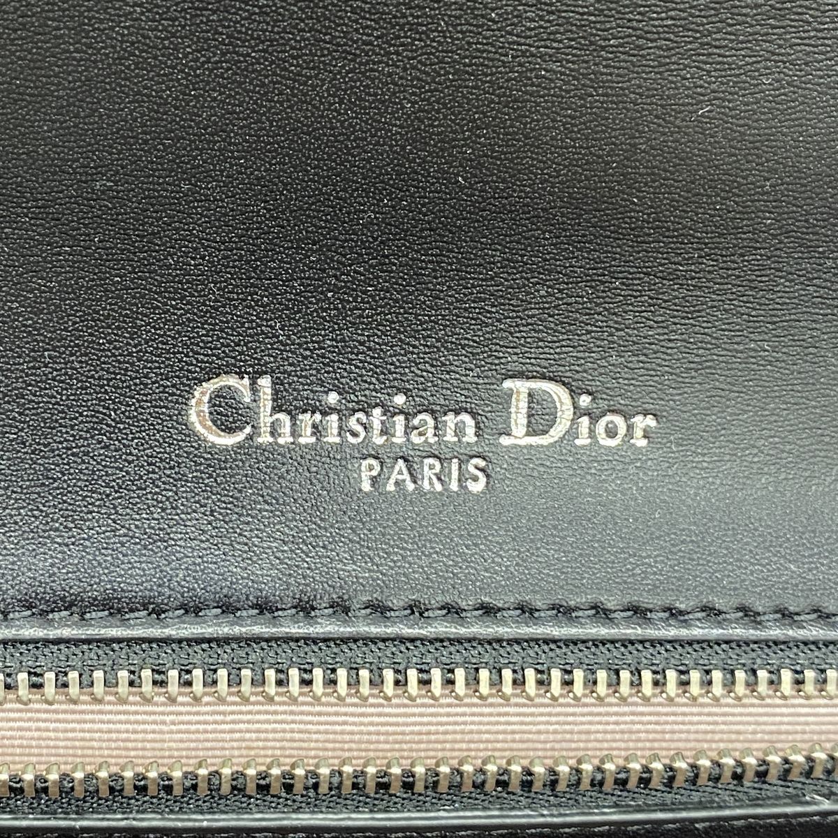 Dior Shoulder Bag Diorama Leather Black Silver — view 5