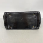 Chanel Chain Tote Bag Quilted Patent Leather Black Gold — view 3