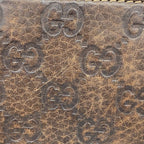 Gucci Wallet Guccissima Bamboo Leather Brown Champagne Gold — view 8