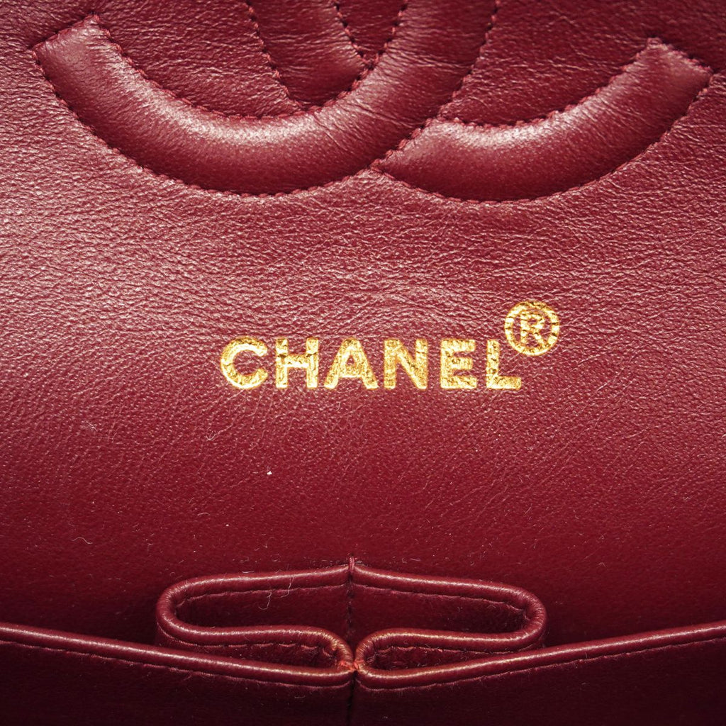 Chanel Shoulder Bag Quilted Lambskin Black Gold — view 5