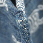 Celine Tote Bag Small Kabataize Denim Blue Gold 2-Way — view 7