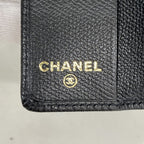 Chanel Key Case Coco Buttons Leather Black Gold Key Holder — view 4