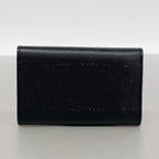 Chanel Key Case Coco Buttons Leather Black Gold Key Holder — view 8