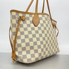 Louis Vuitton Tote Bag Damier Azur Neverfull PM White — view 2