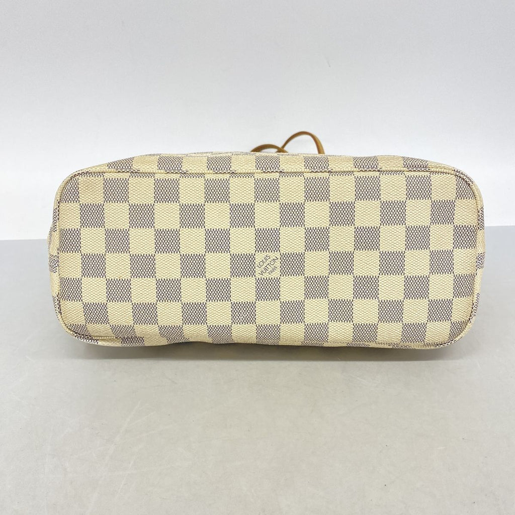 Louis Vuitton Tote Bag Damier Azur Neverfull PM White — view 3