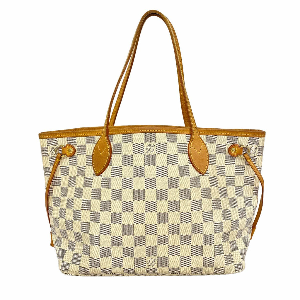 Louis Vuitton Tote Bag Damier Azur Neverfull PM White