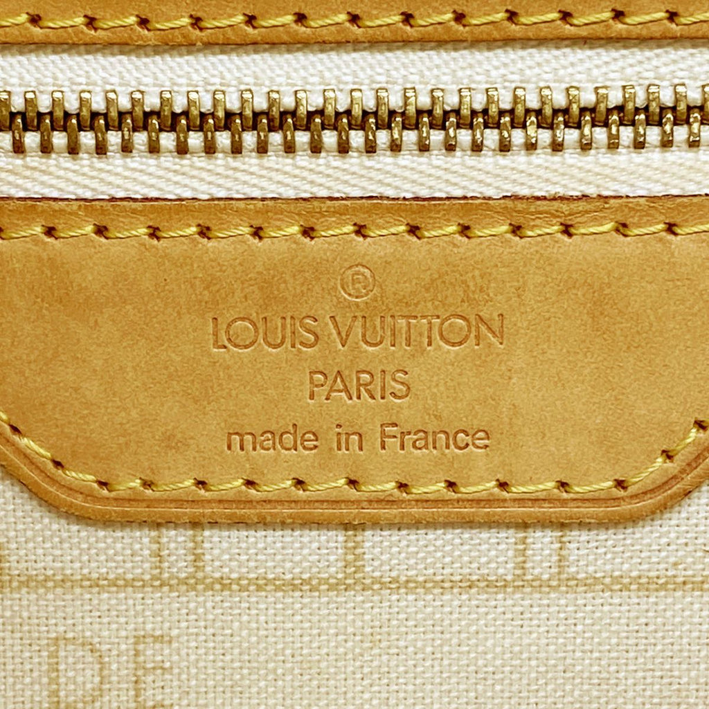 Louis Vuitton Tote Bag Damier Azur Neverfull PM White — view 5