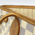 Louis Vuitton Tote Bag Damier Azur Neverfull PM White — view 8
